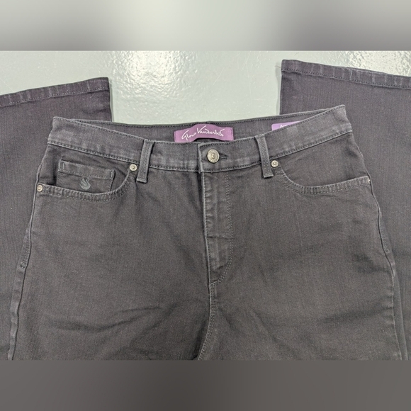 Gloria Vanderbilt MISSY 10 SHORT in black bootcut wide leg - Picture 8 of 14